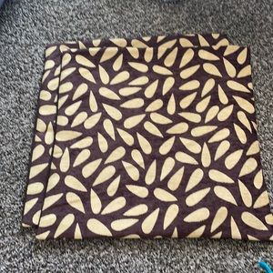 Two zip up decorative pillow covers